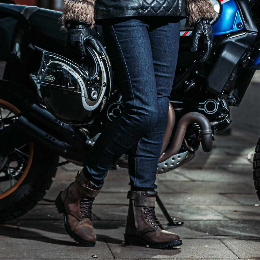 Spada Ronin CE Ladies Jeans Raw Indigo Short