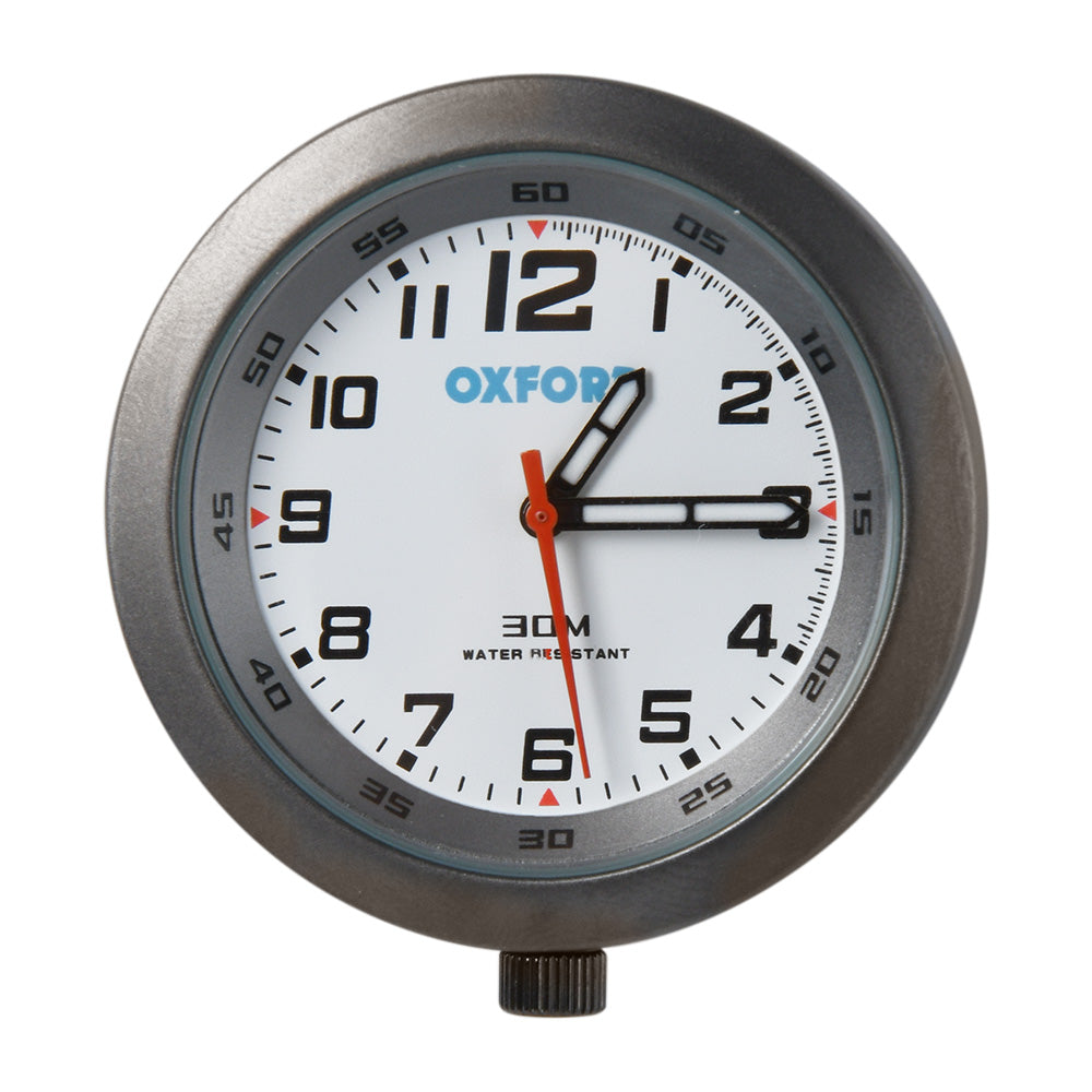 Oxford AnaClock Titanium Case & White Face 5030009145612