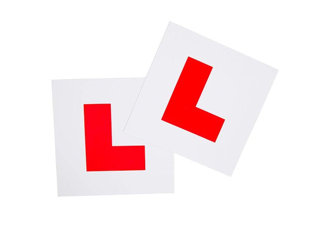 Pair Of Stick On L Plates
