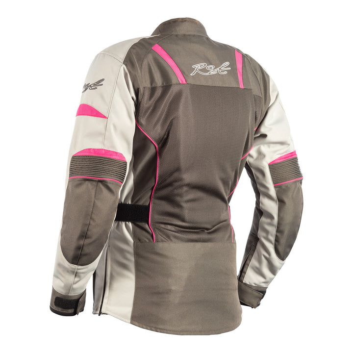 Gemma II Vented CE Ladies Textile Jacket - Gunmetal / Flo Pink / 8 (102059-GUN-08)