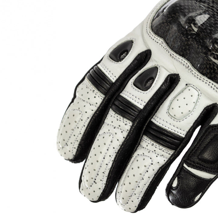 Stunt III CE Ladies Glove - Black / White / 6 (102097-WHI-06)