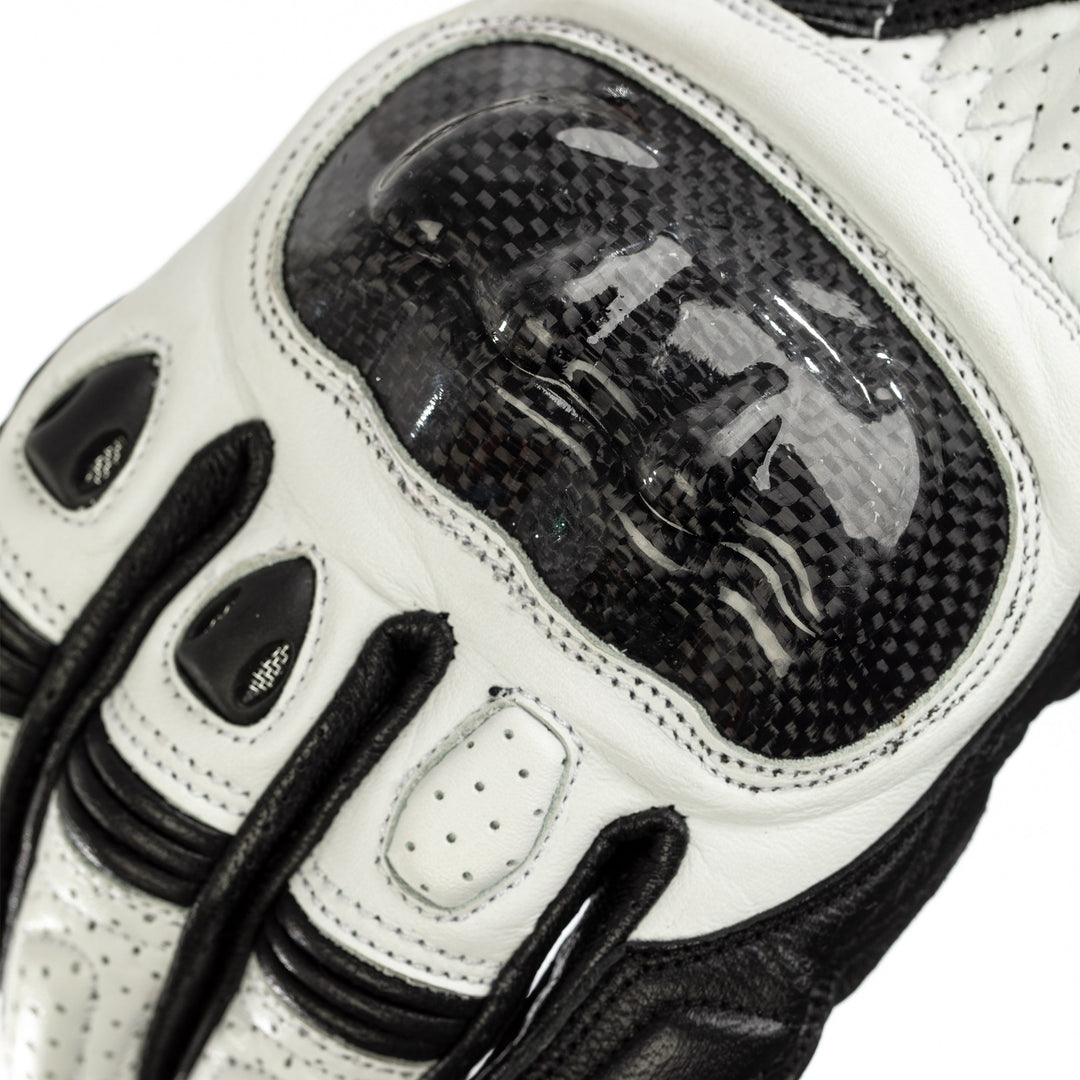 Stunt III CE Ladies Glove - Black / White / 6 (102097-WHI-06)