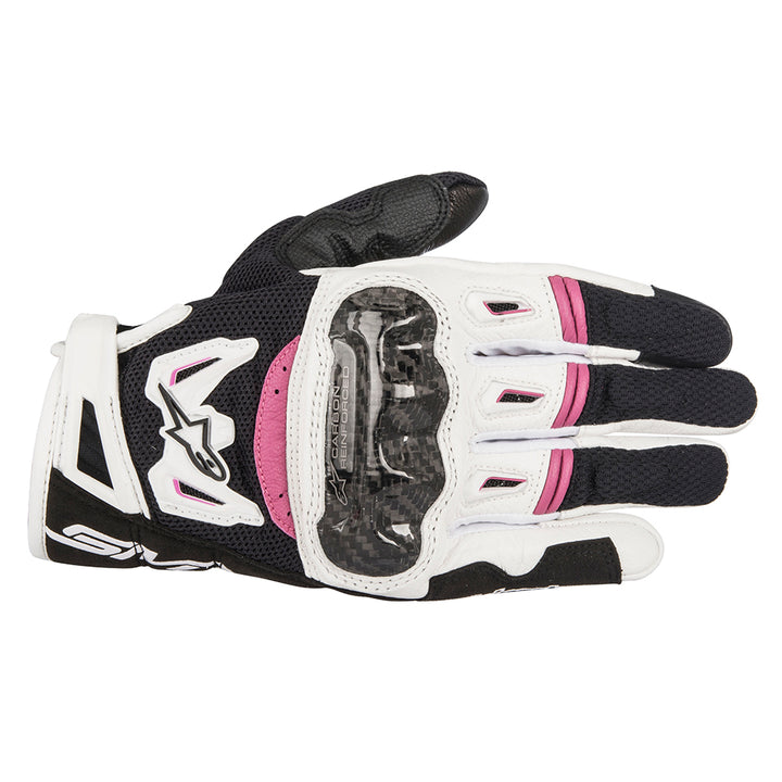 Alpinestars Stella SMX 2 v2 Air Carbon Women's Gloves Black/White/Pink  8021506616788