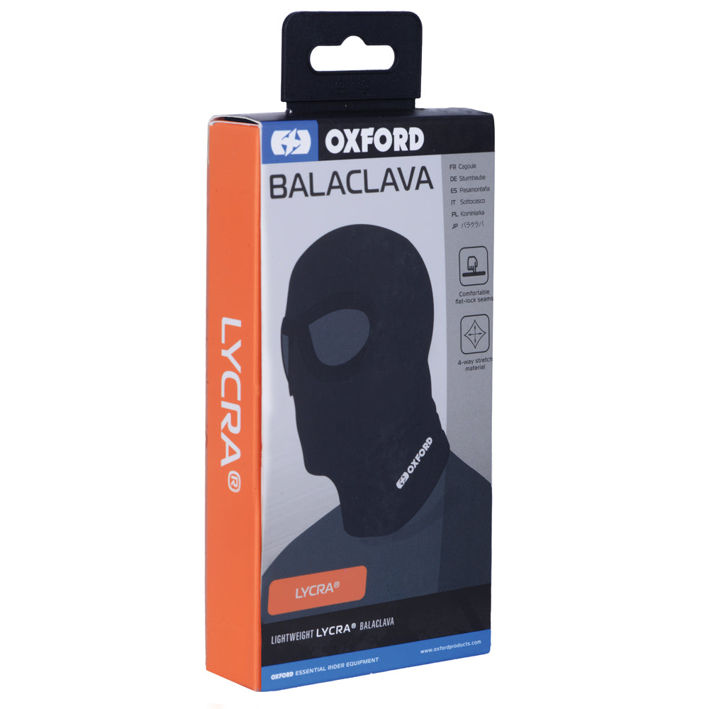 Oxford Balaclava Eyes Lycra - Black   5030009351549