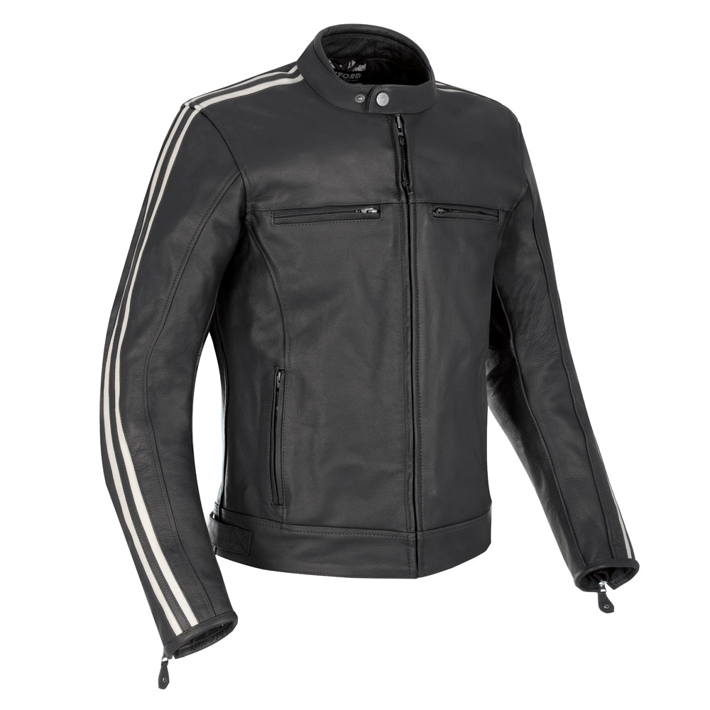 Oxford Bladon Leather Jacket Black  5030009354632