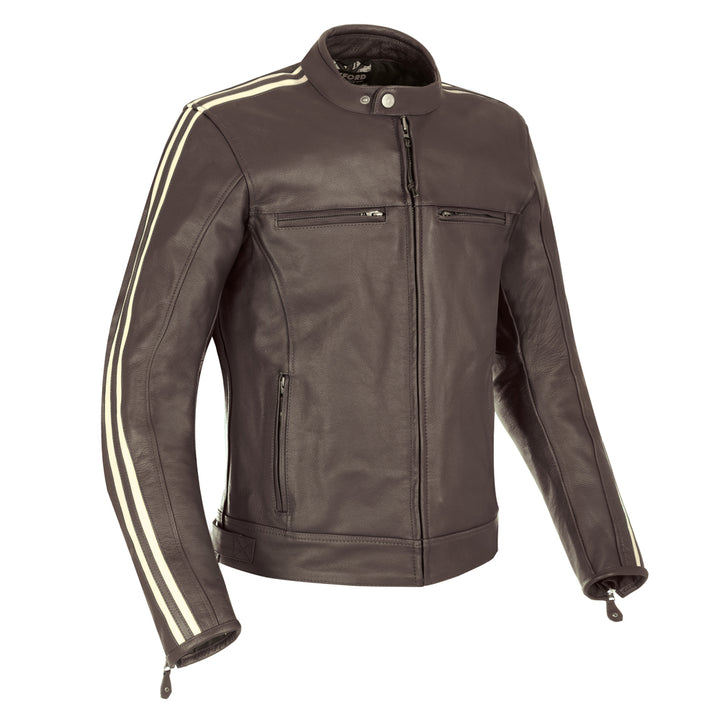 Oxford Bladon Leather Jacket Brown  5030009354717