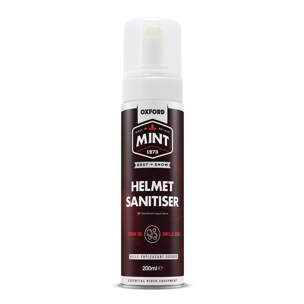 Oxford Mint Helmet Sanitiser Foam 200ml   5030009402012