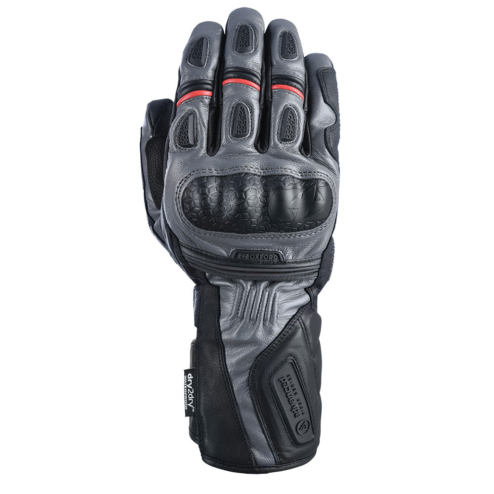 Oxford Mondial Long Gloves Grey/Black  5030009203602