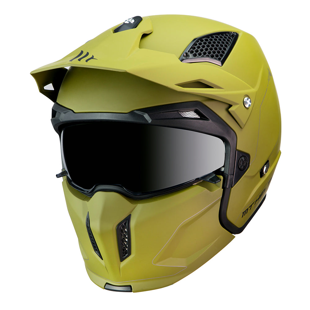 MT Streetfighter Twin Helmet Matt Green  8434639033375