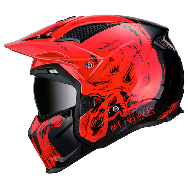 MT Streetfighter Twin Helmet Black/Red  8434639067868