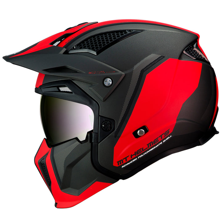 MT Streetfighter Twin Helmet Matt Black/Red  8434639055889