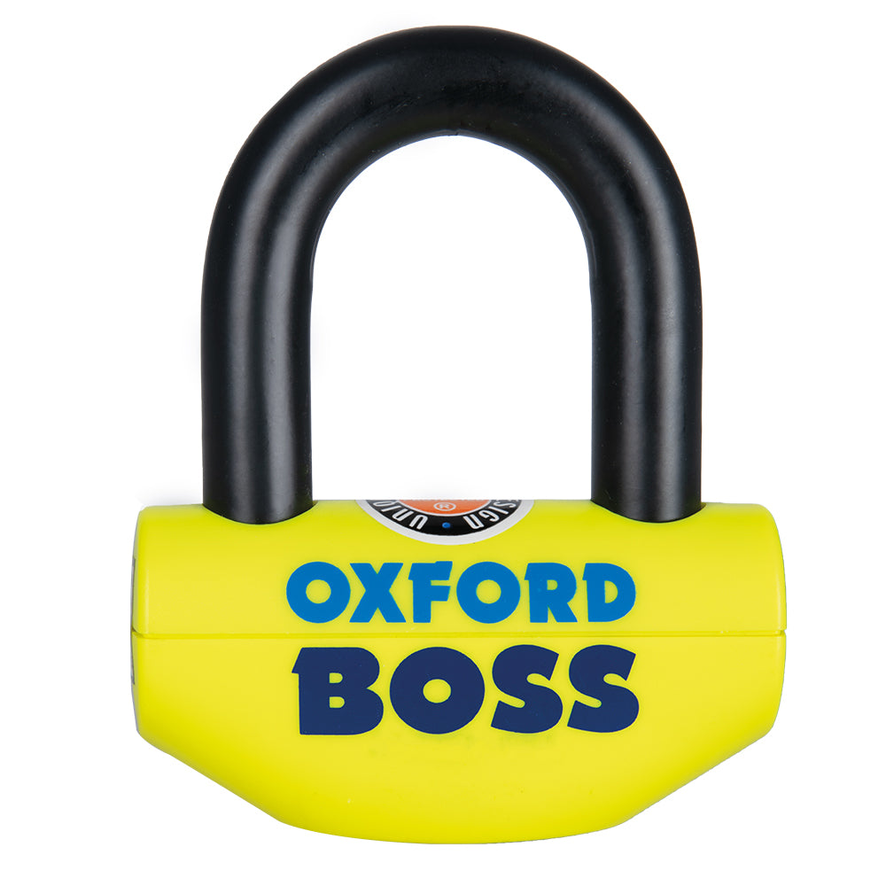 Oxford Boss 12.7mm Disc Lock Yellow   5030009000393